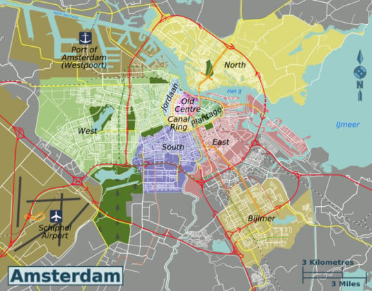 Guide des quartiers d'Amsterdam