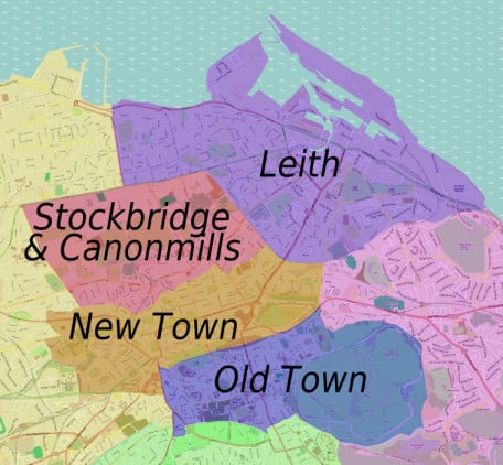 Carte d'Édimbourg