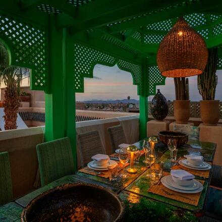 Rooftop dining
