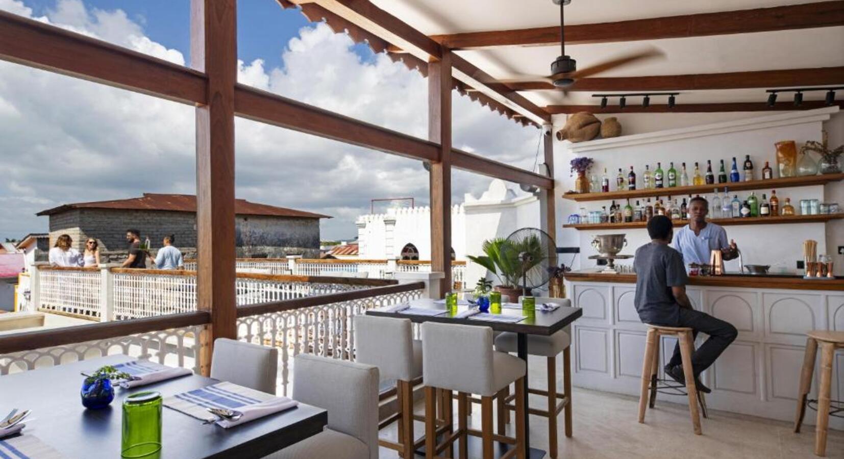 Rooftop dining