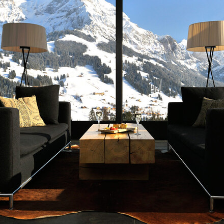 Mountain view from the lounge 