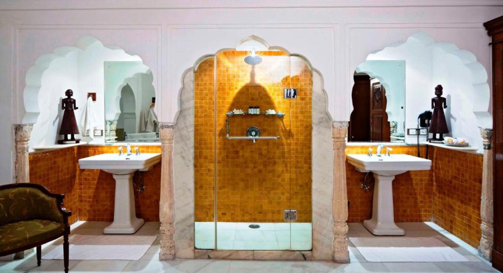 Tiled Bathroom with Shower