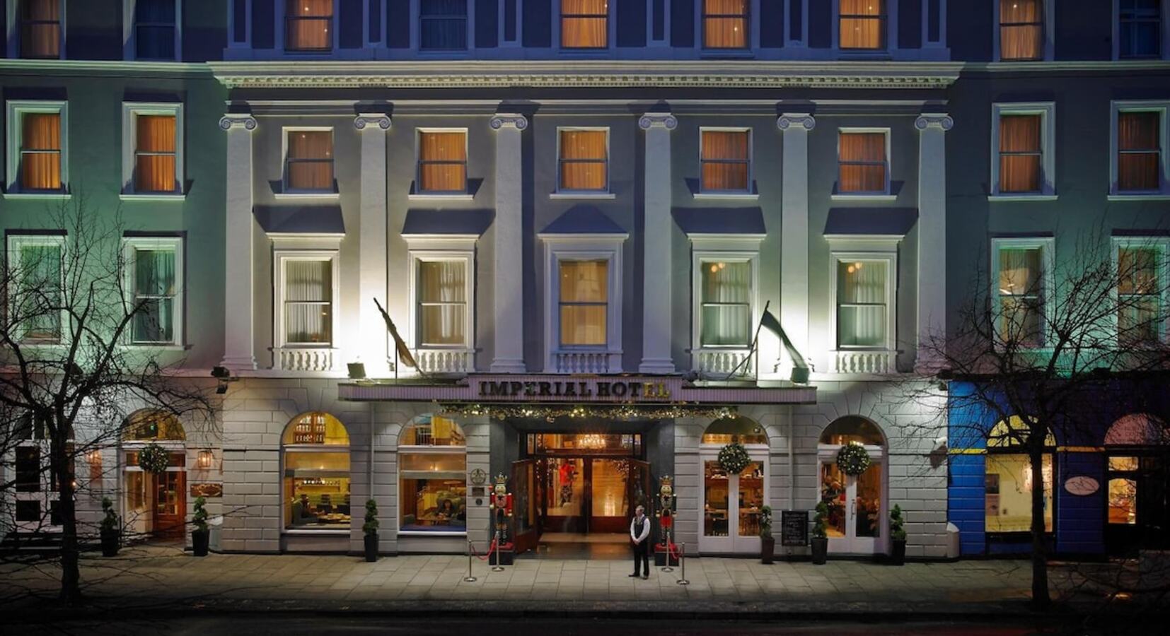 Exterior at night
