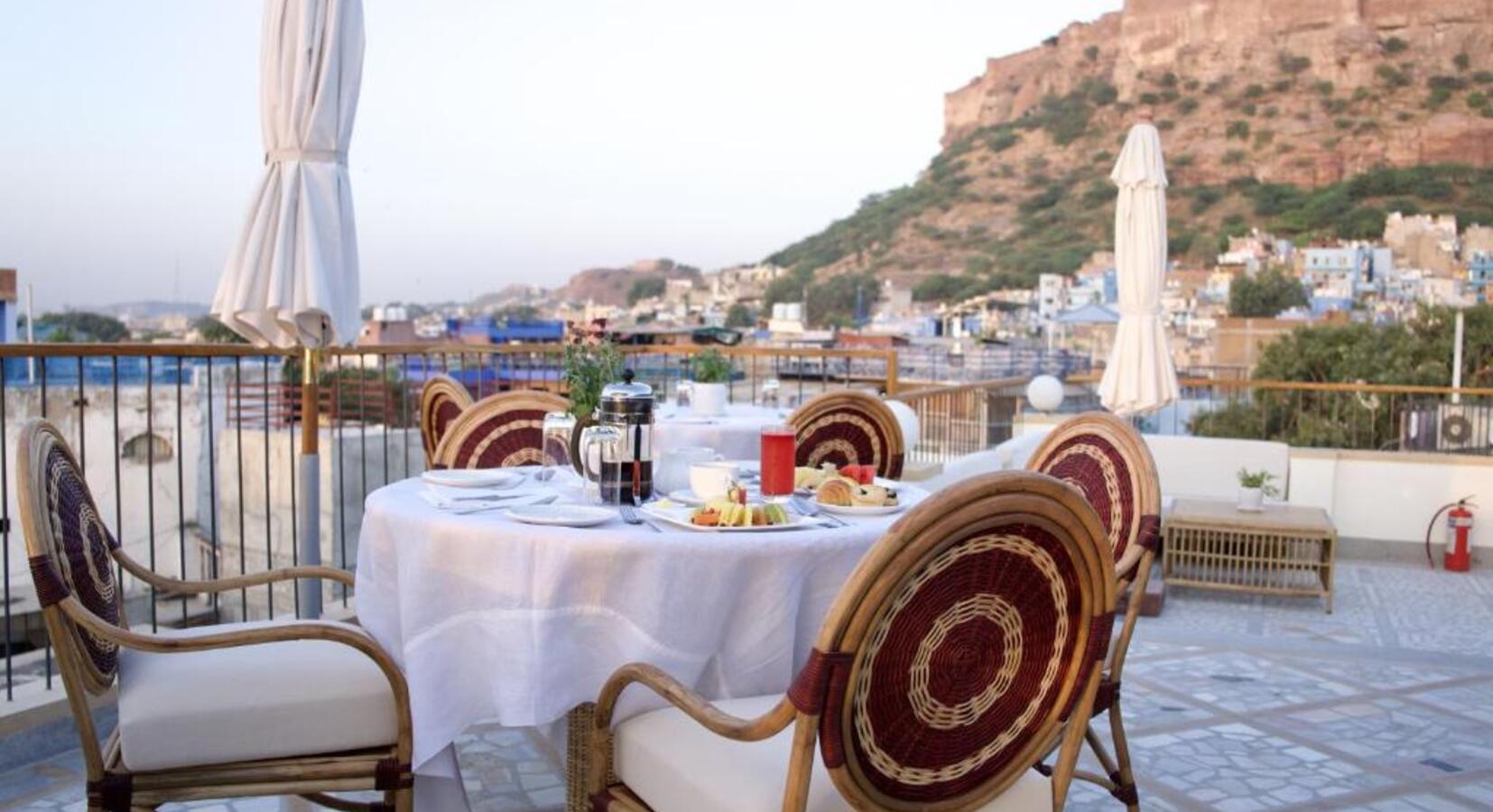 Rooftop Breakfast with a View