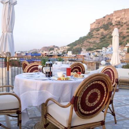 Rooftop Breakfast with a View