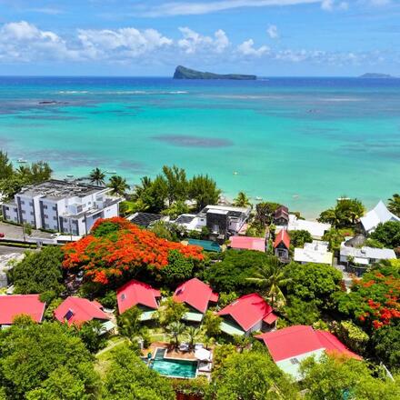 Aerial View towards the sea with the Coin de Mire