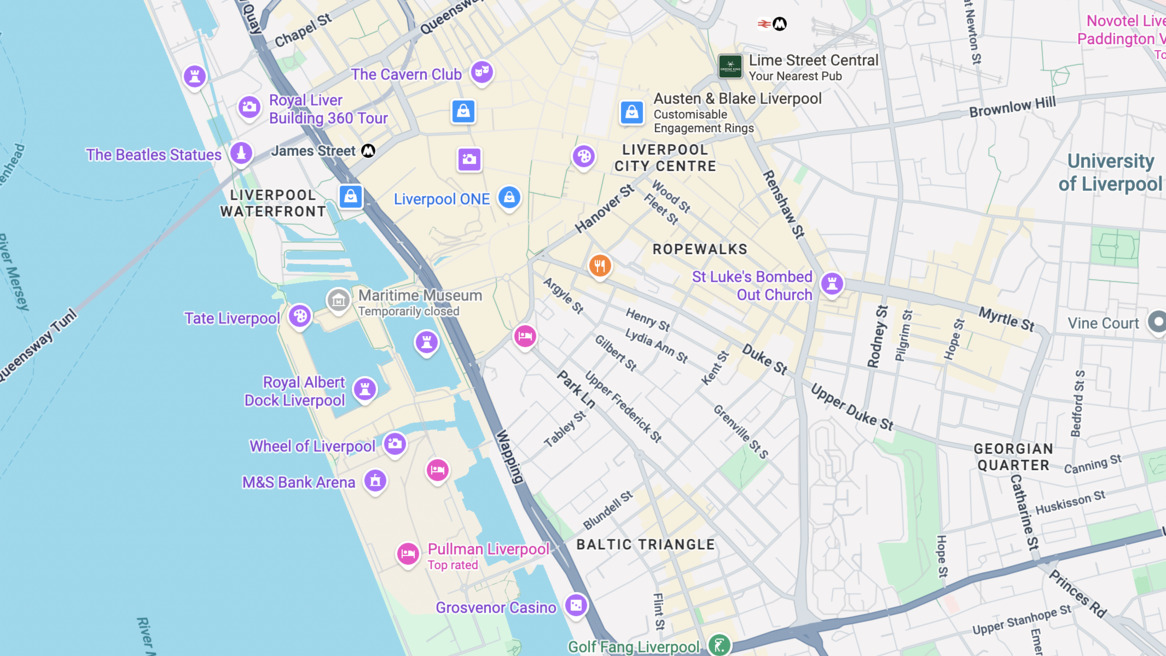 Liverpool's Neighbourhood map