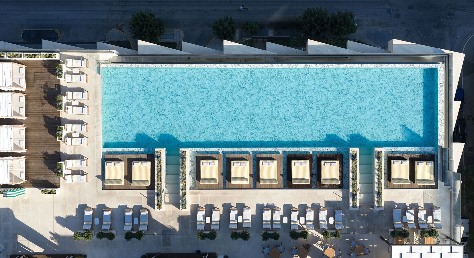 Rooftop Pool Aerial View