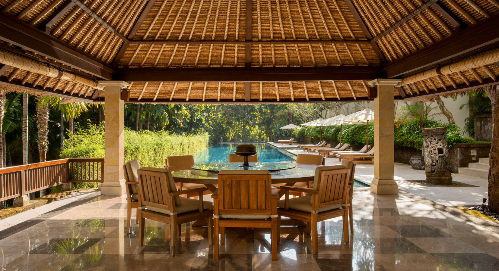 Three bedroom villa dining pavilion 
