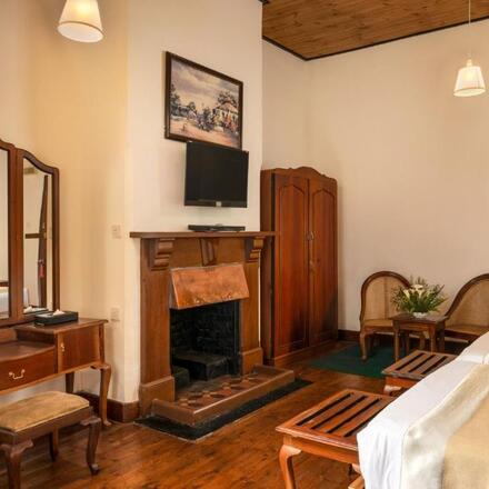 Bedroom with Fireplace