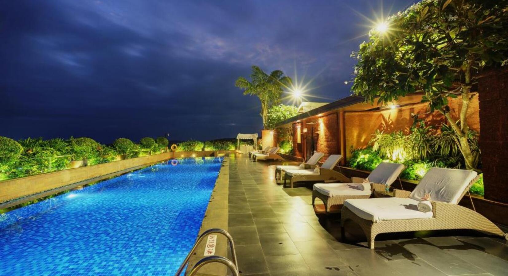 Swimming Pool at Night