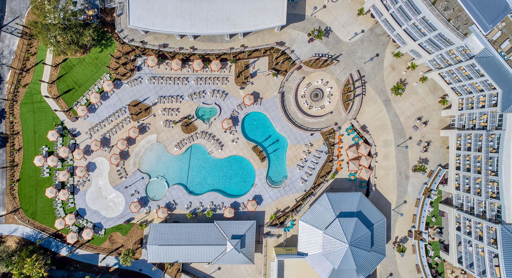 Pool Area Aerial View