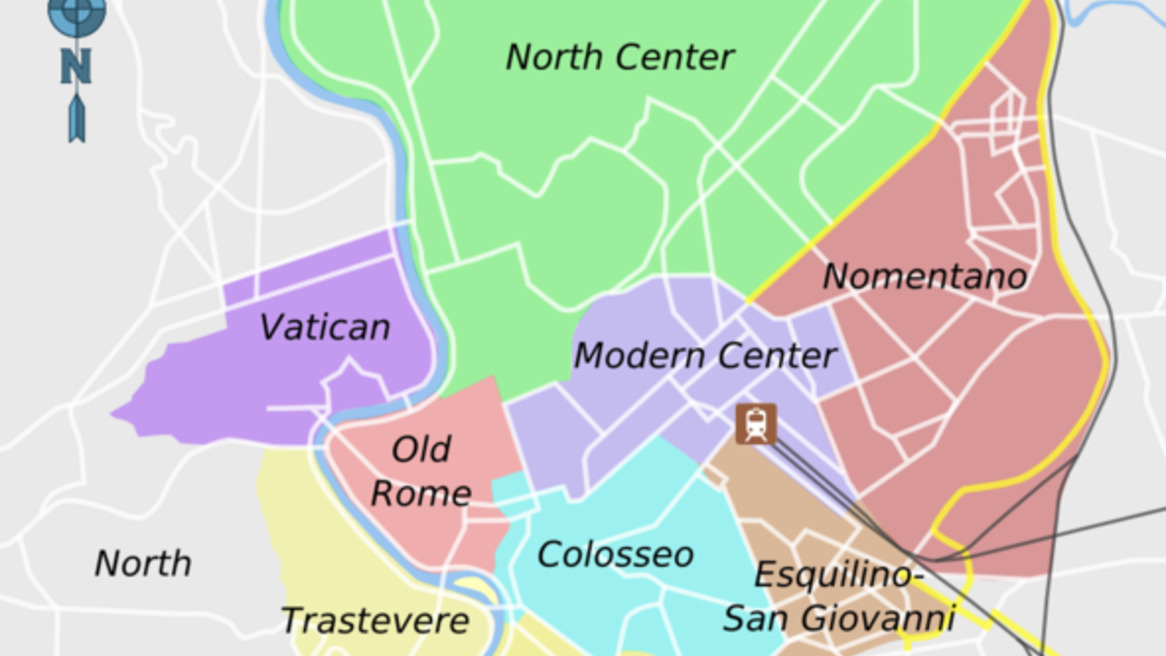Central Rome Map