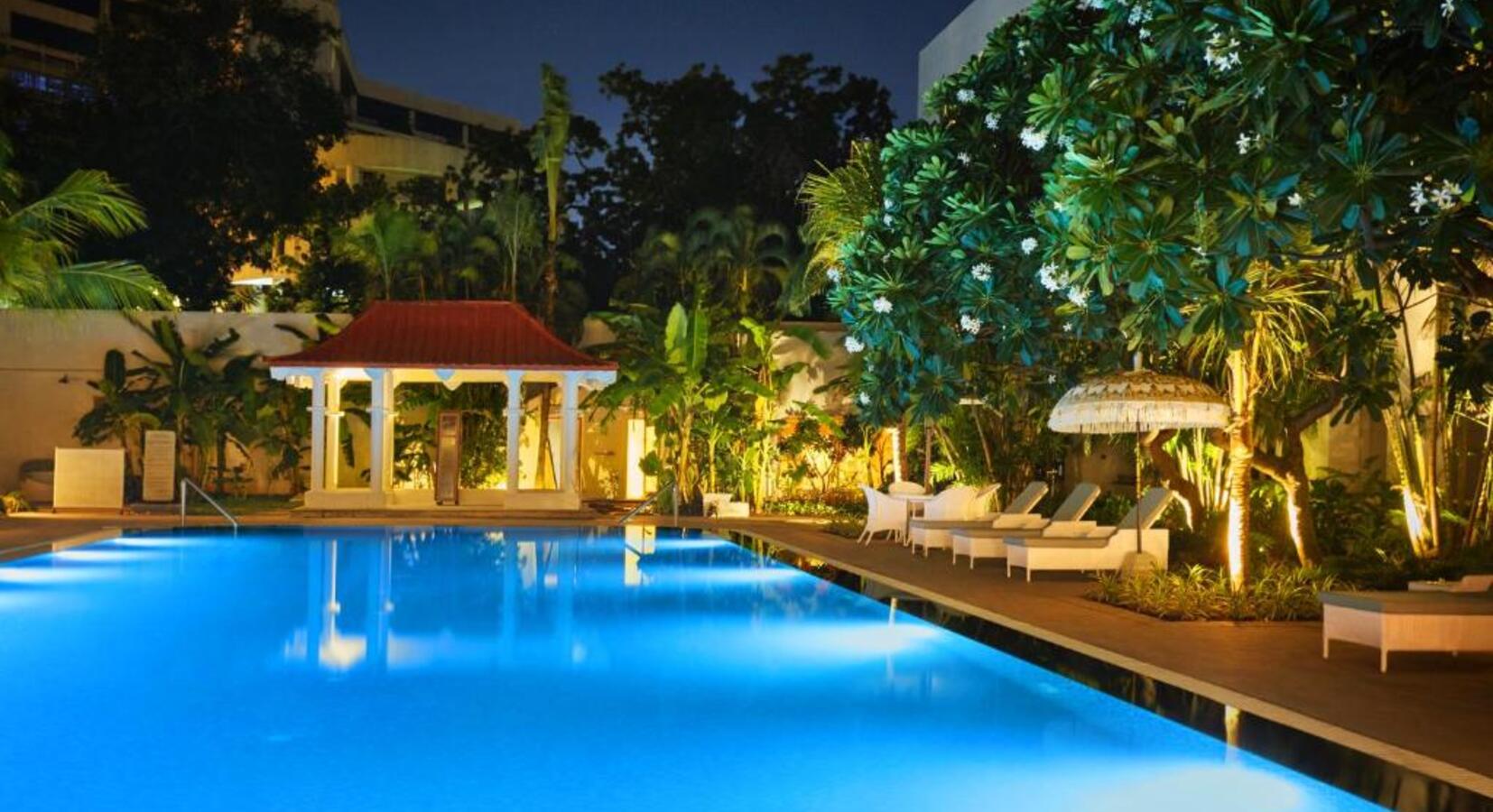 Swimming Pool at Night