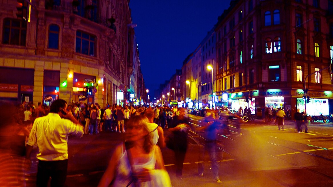 Das Bahnhofsviertel bei Nacht
