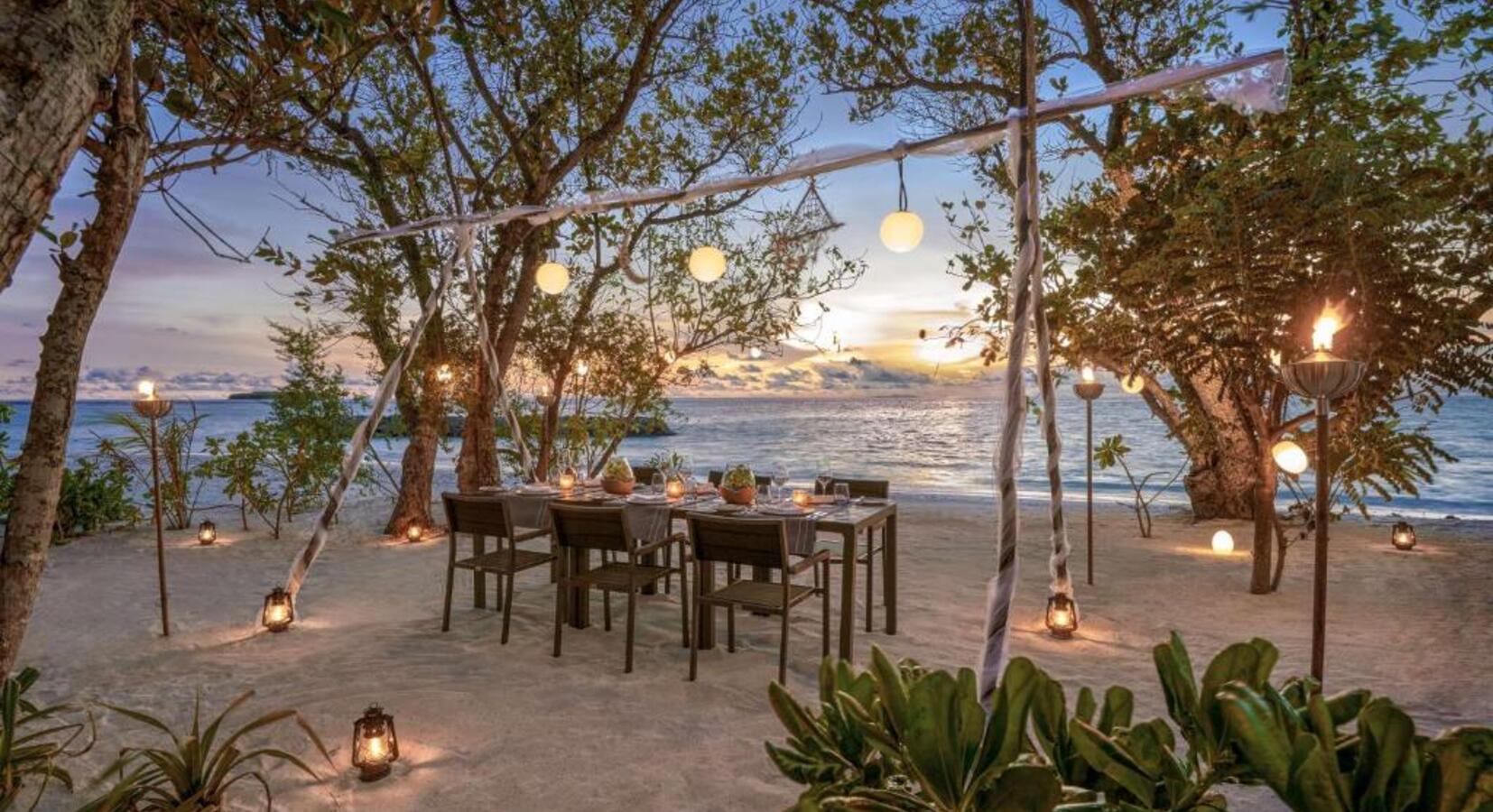 Private beach