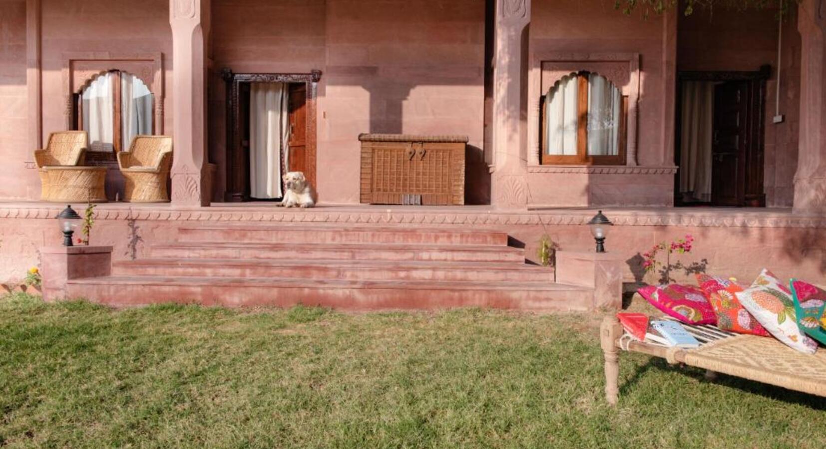 Sunlit Terrace and Garden 