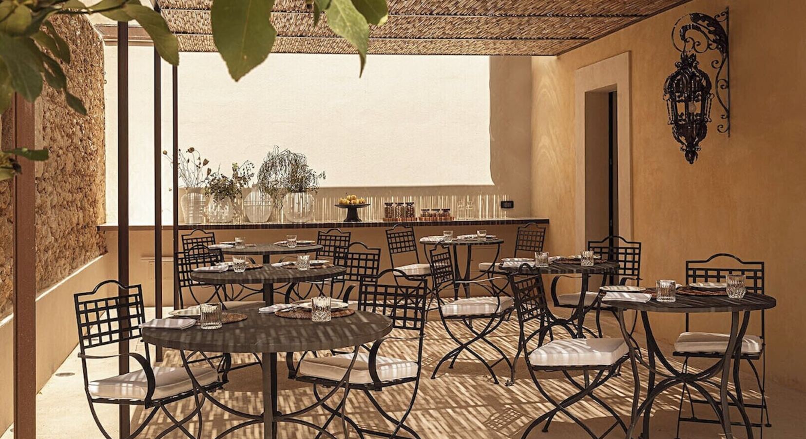 Courtyard for al fresco breakfast