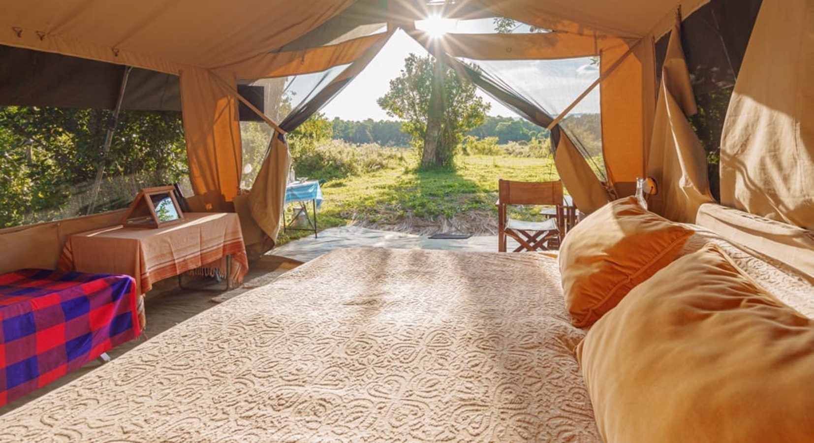 Tent interior