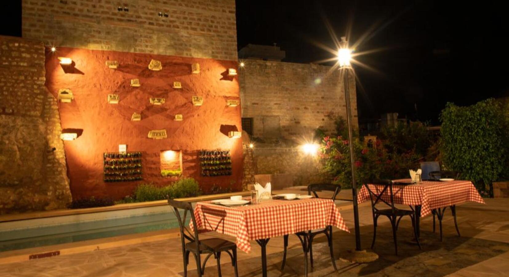 Terrace Dining at Night 