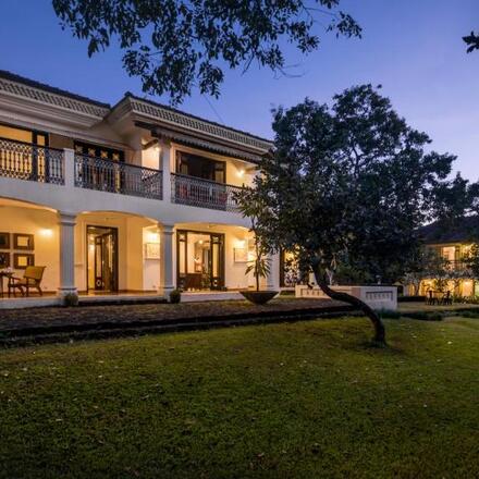 Villa Exterior at Night