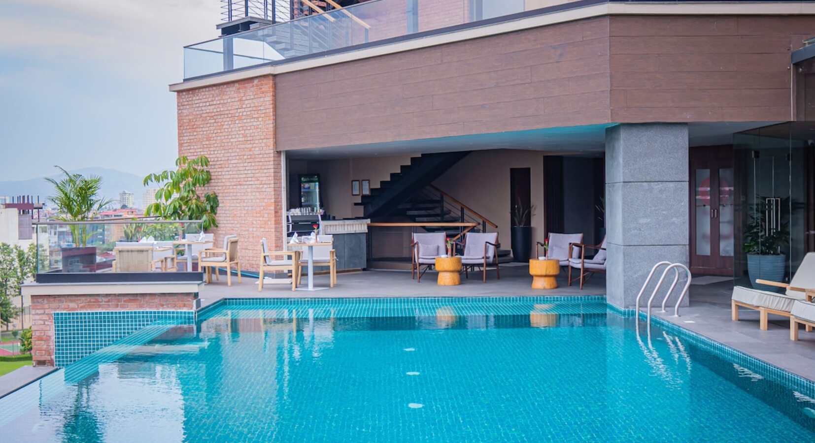Rooftop pool