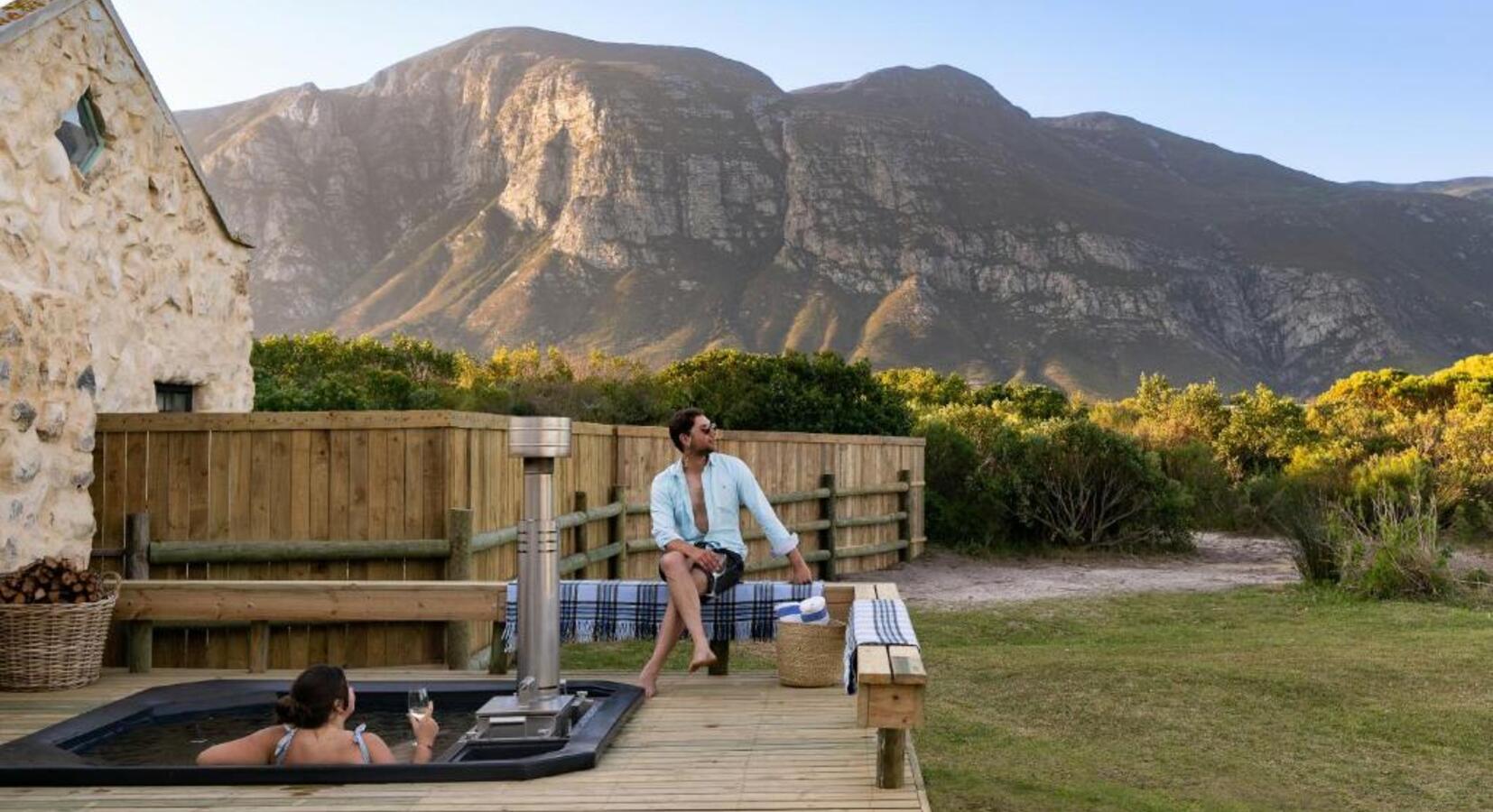 Hot tub terrace