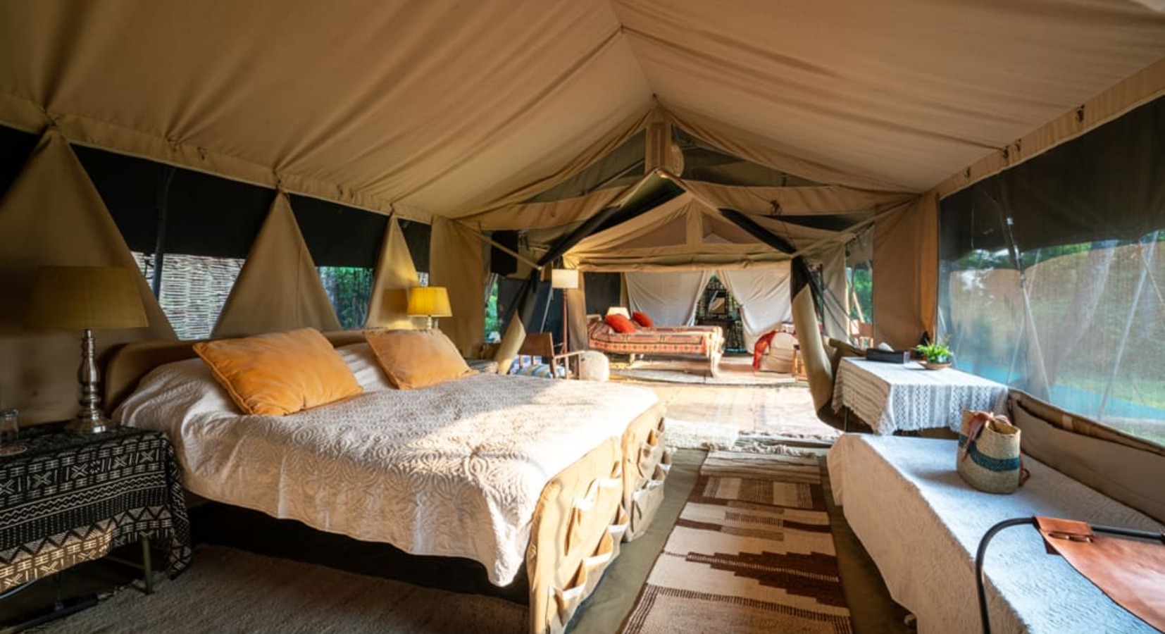 Tent interior