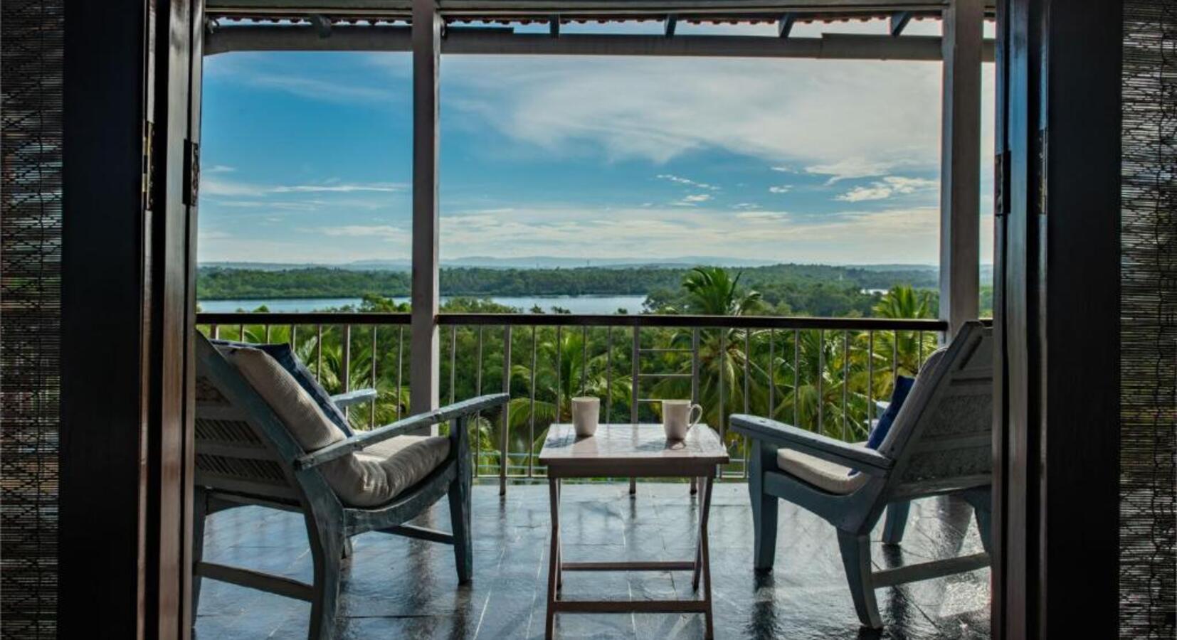 Balcony with River Views