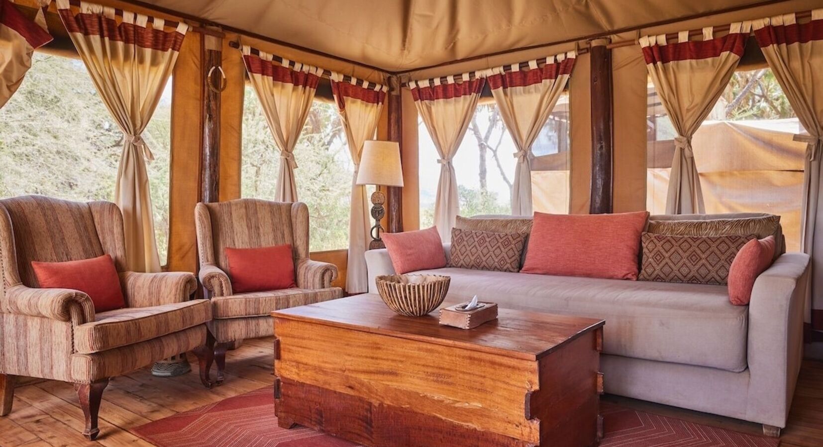Tent interior