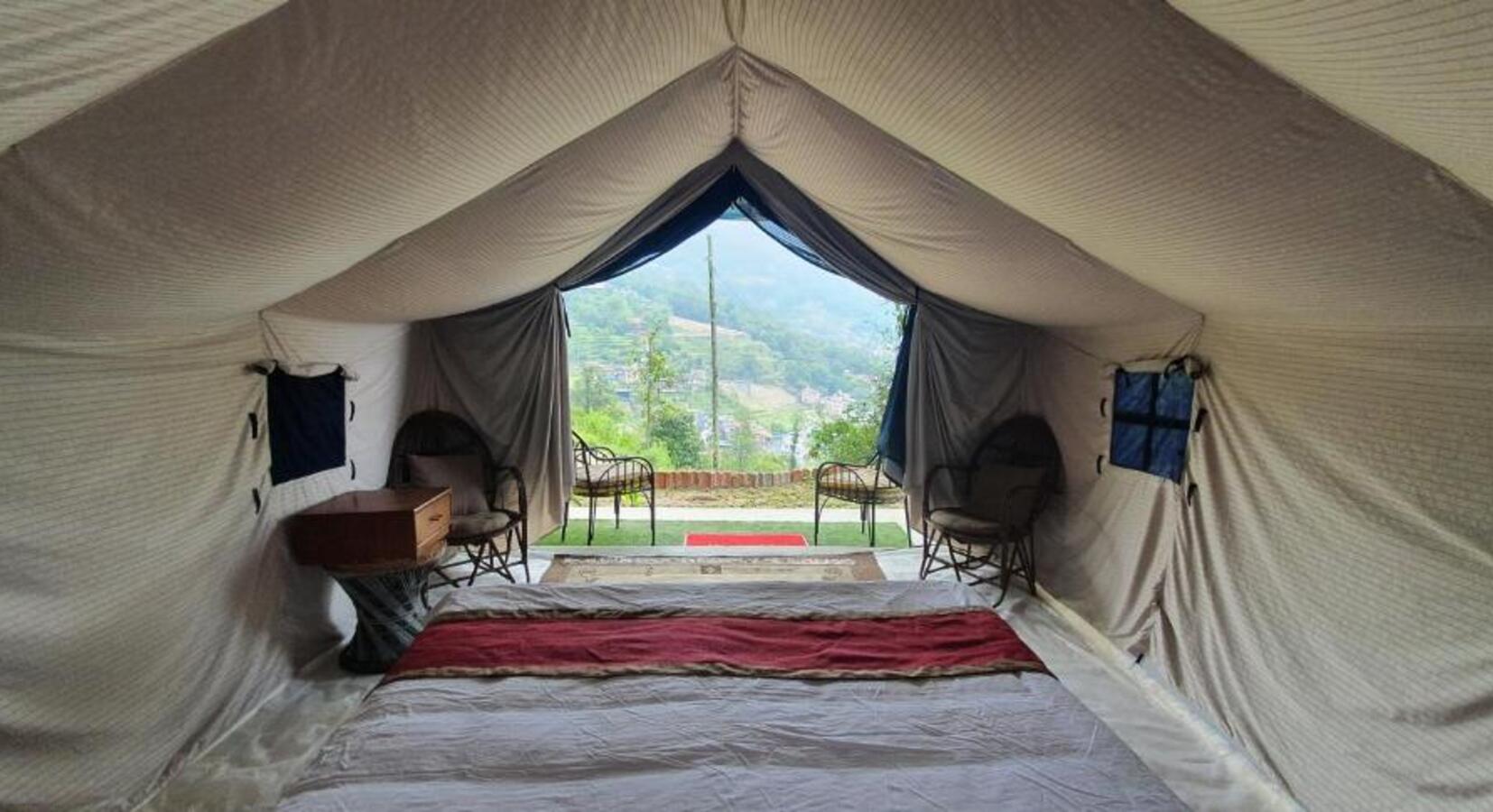 Tent interior