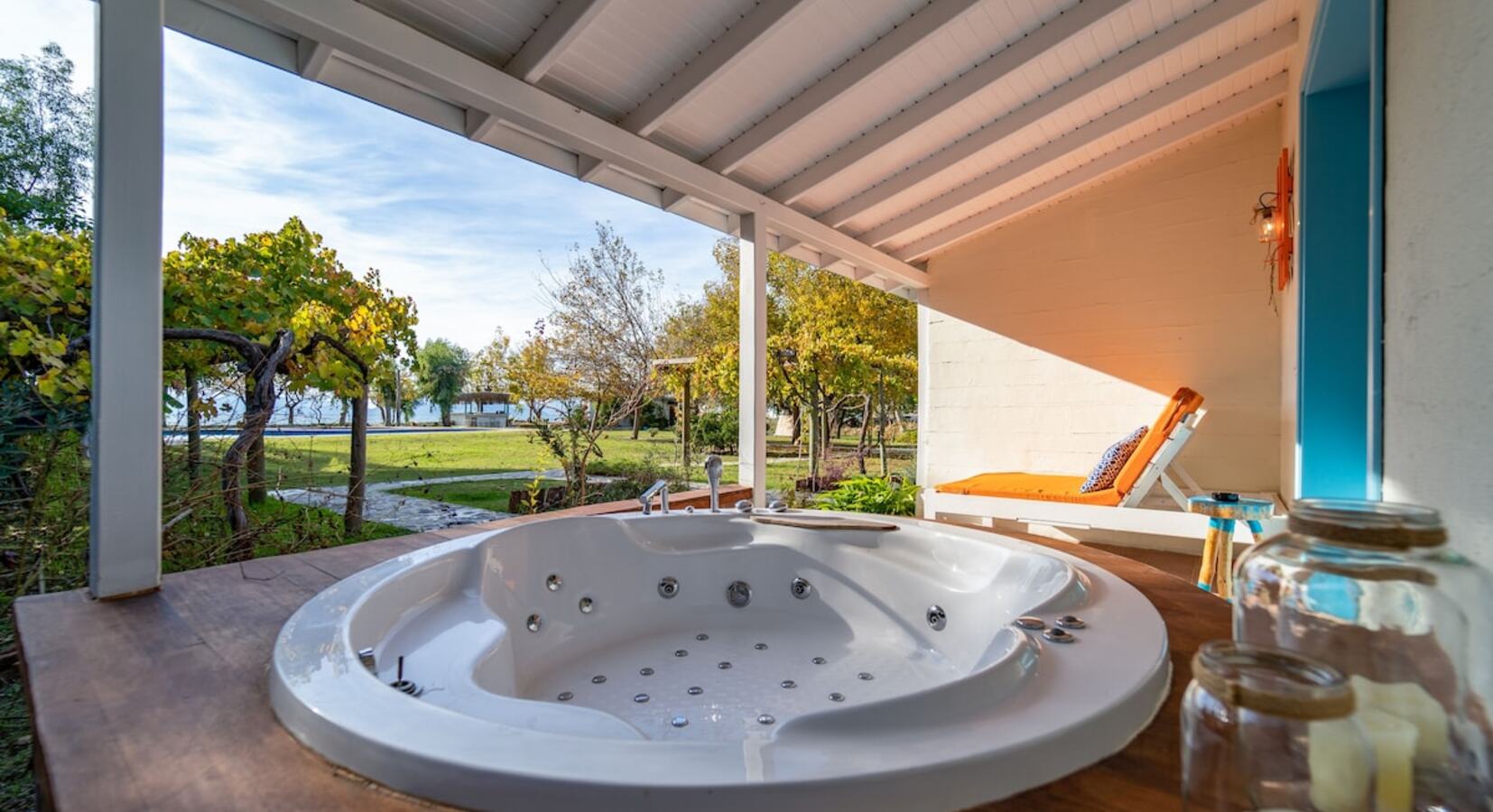 Private terrace with hydropool