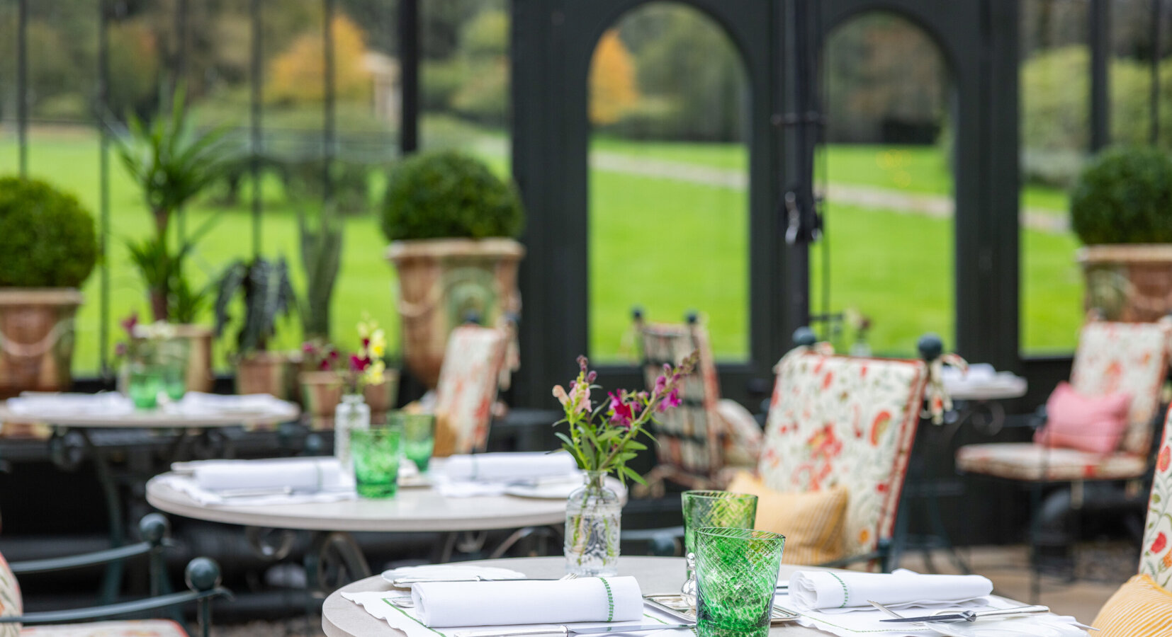 Dining in the Conservatory