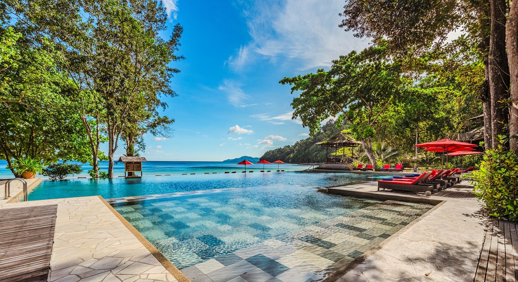 Infinity pool and view