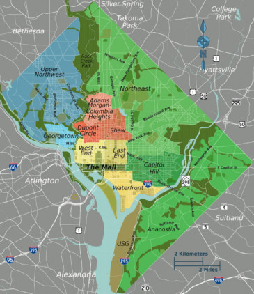 Washington Neighbourhood Map