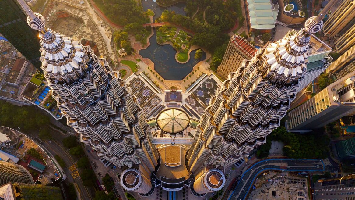Petronas Towers Aerial View