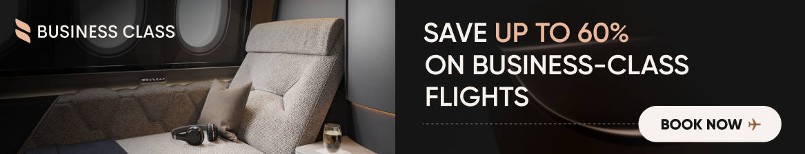 Up to 60% Off Business Class and First Class Flights