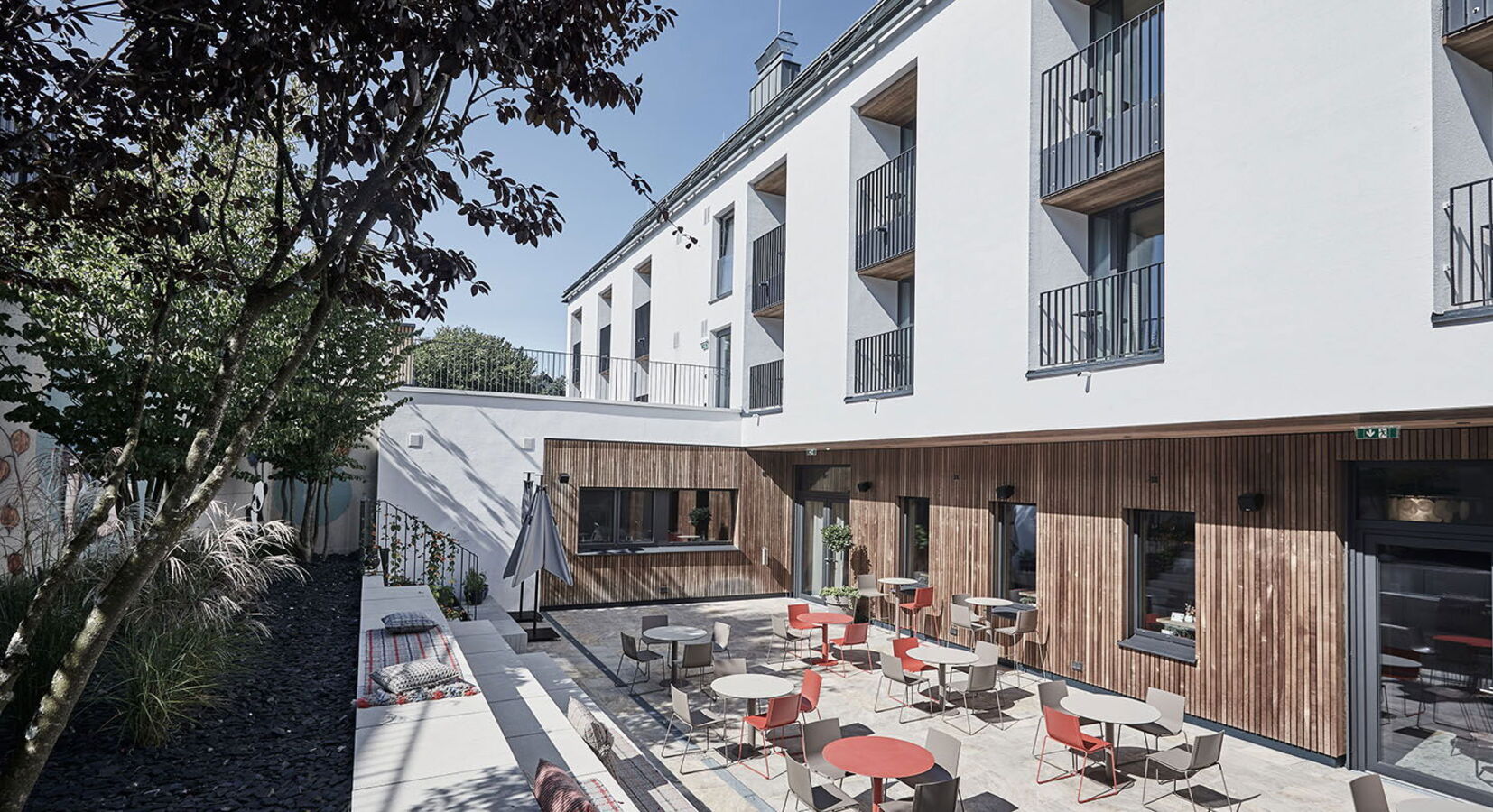 Exterior and Courtyard