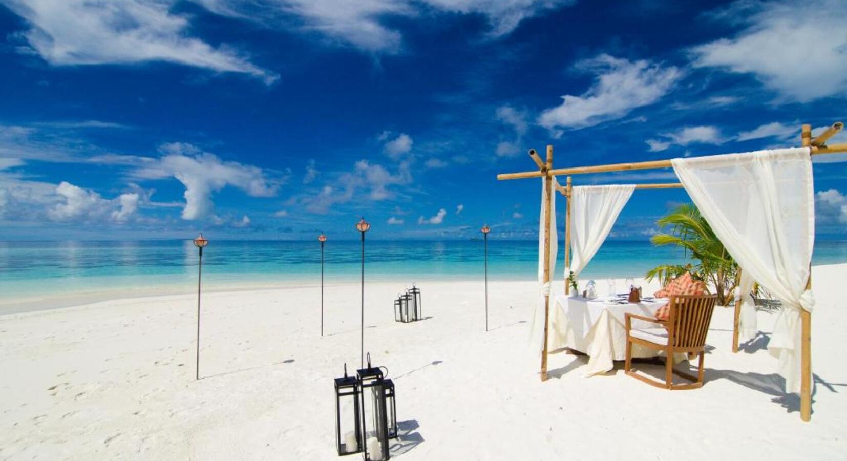 Private beach