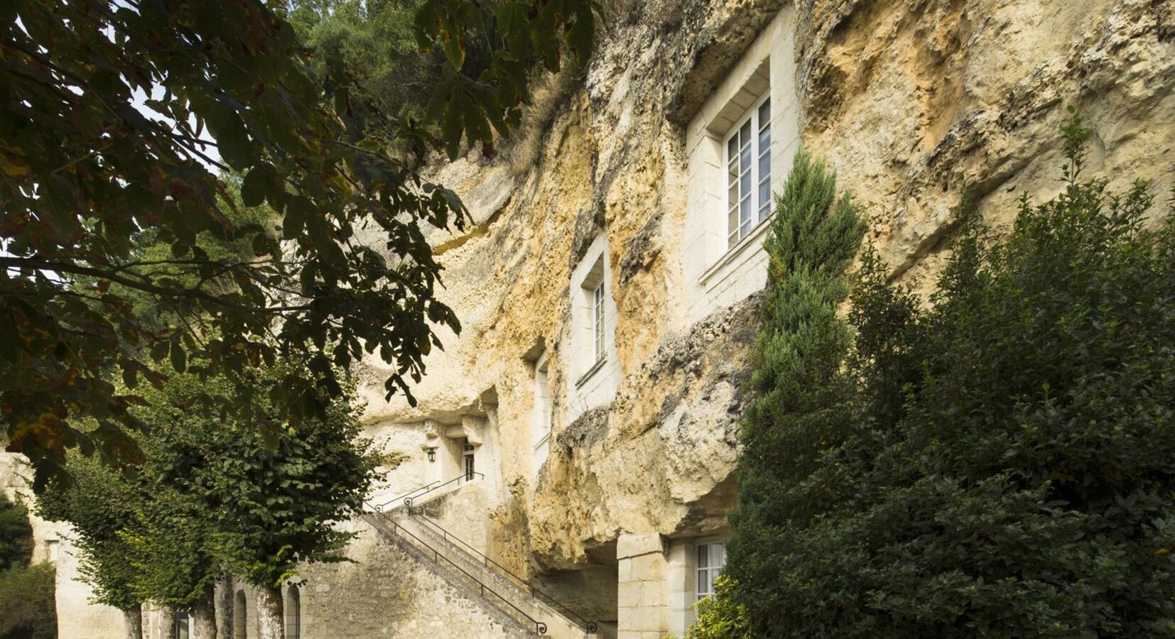 Rooms built in to the rocks