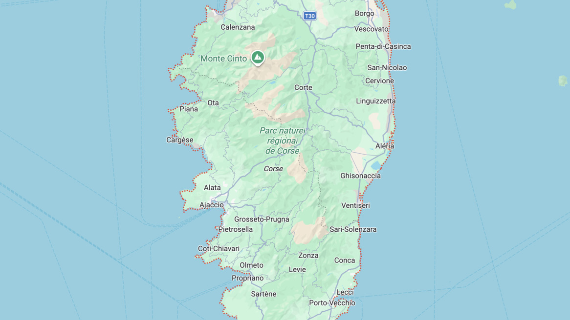 The towns and neighbourhoods of Corsica
