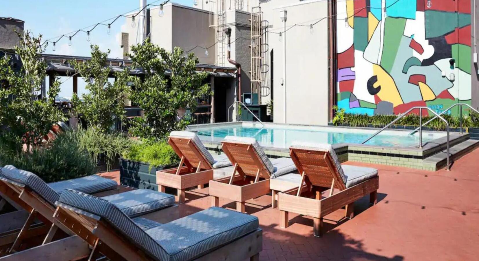 Rooftop pool