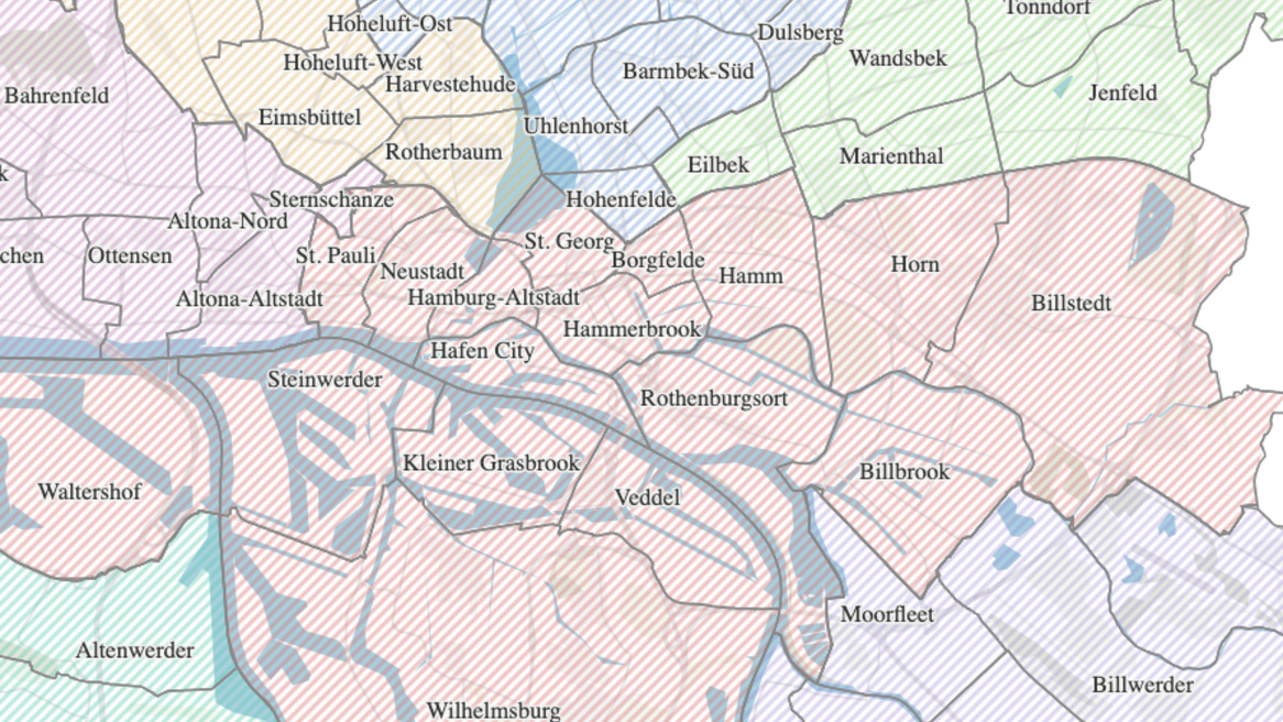 Neighbourhoods of Hamburg