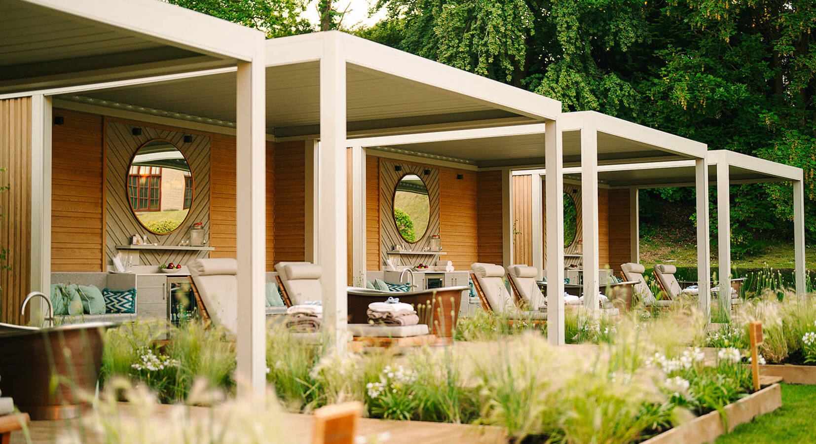Spa outdoor cabanas