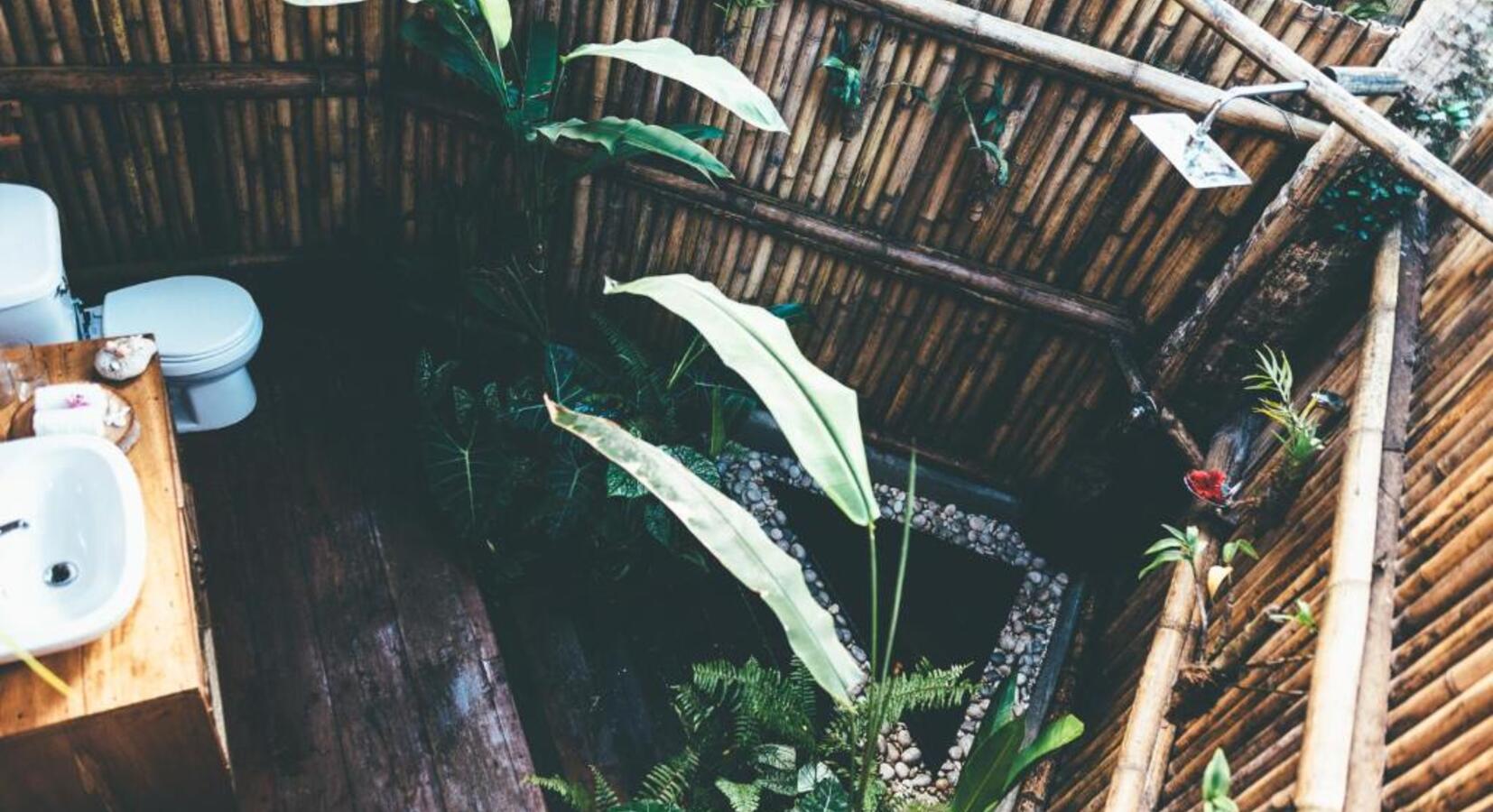 Aerial View of Outdoor Shower