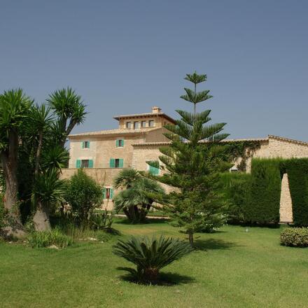 Hotel exterior and garden