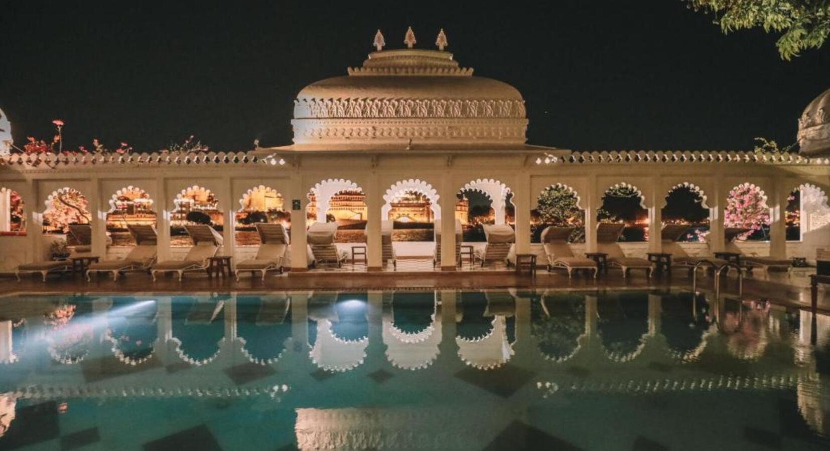 Swimming Pool at Night
