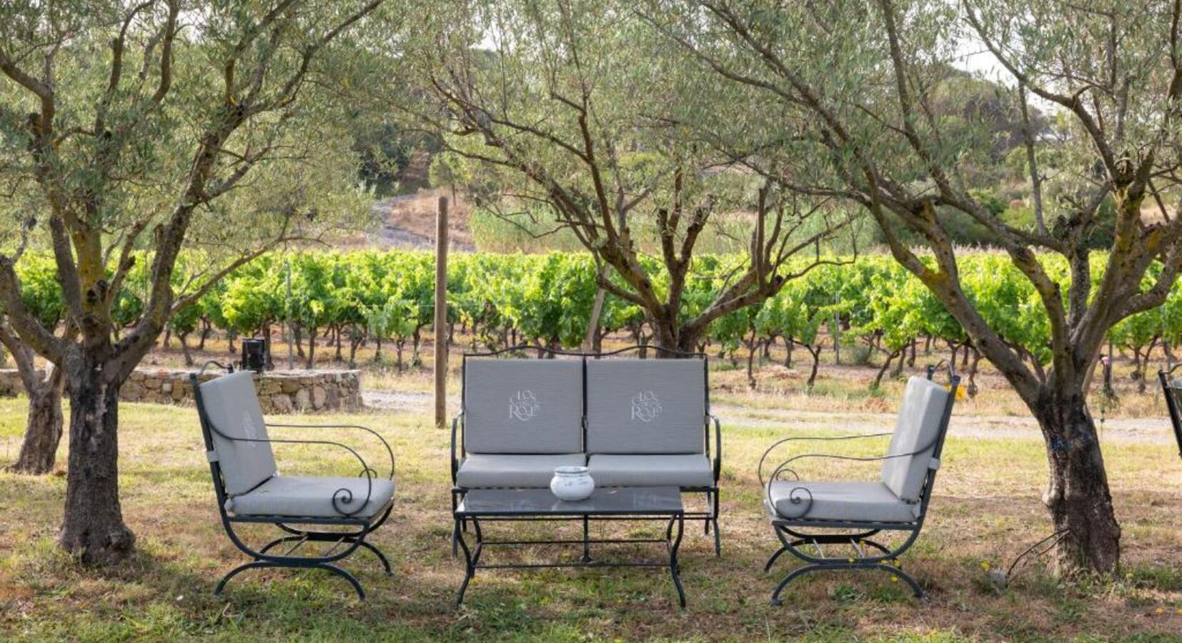 Seating near the Vineyards