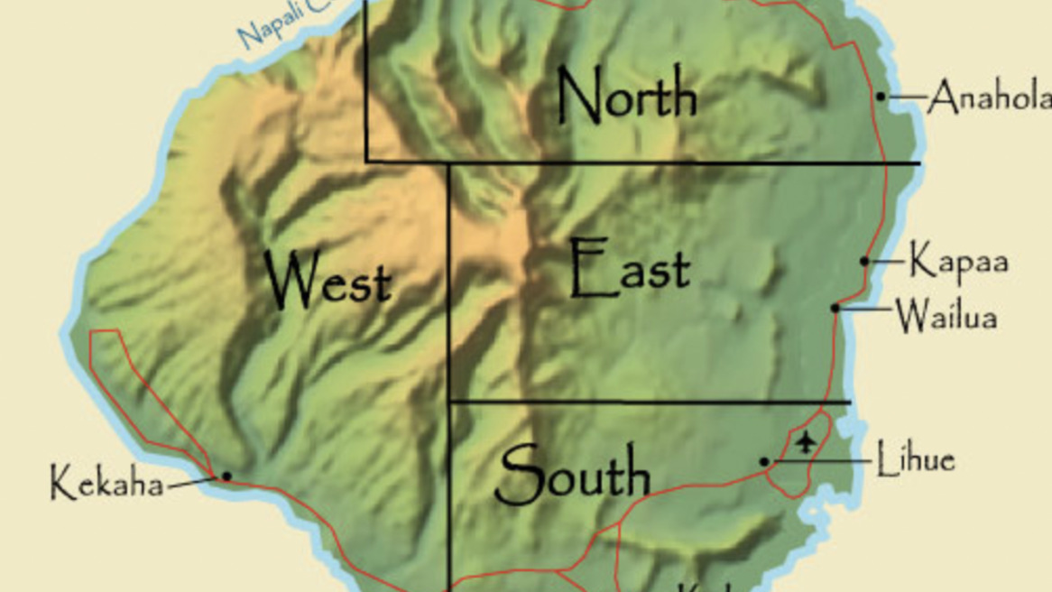 Neighbourhoods of Kaua'i