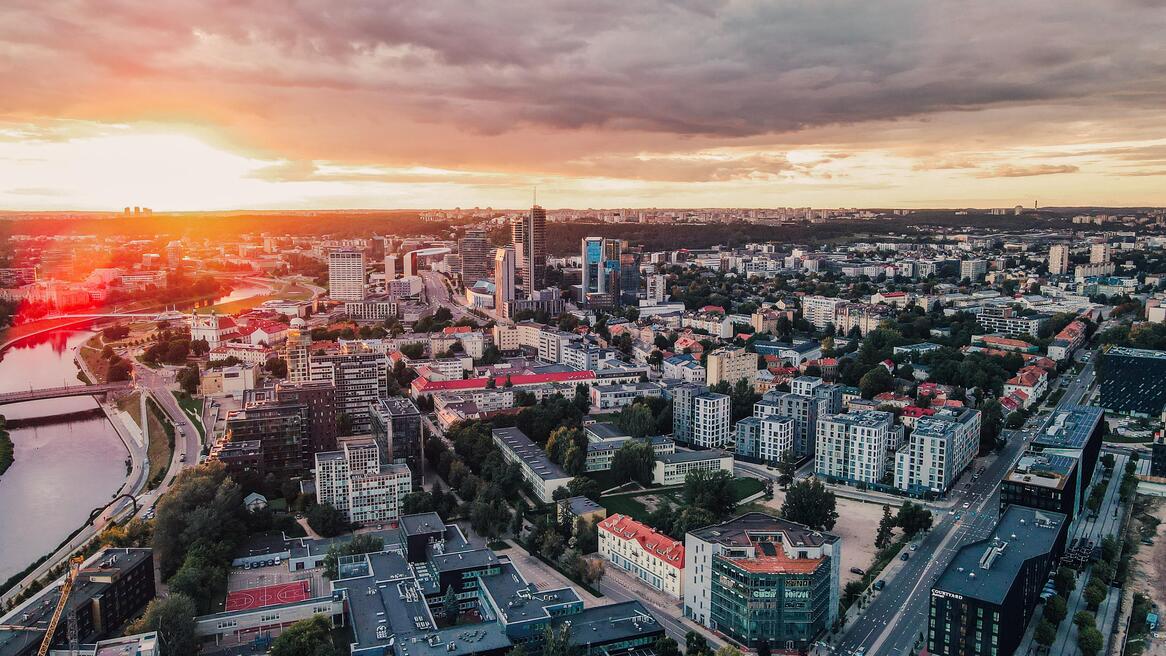 Naujamiestis desde arriba